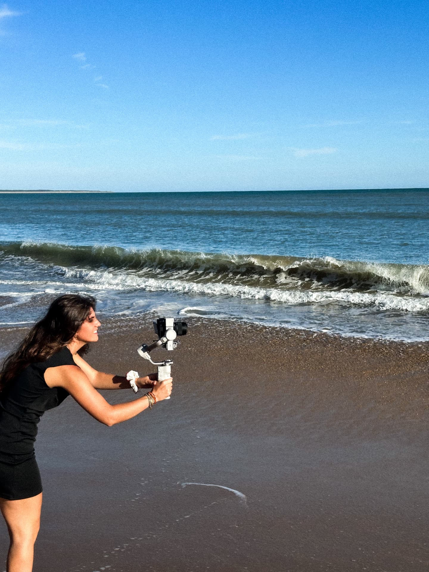 Tournage vidéo sur la plage